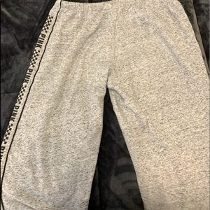 GREY AND BLACK PINK SWEATS
